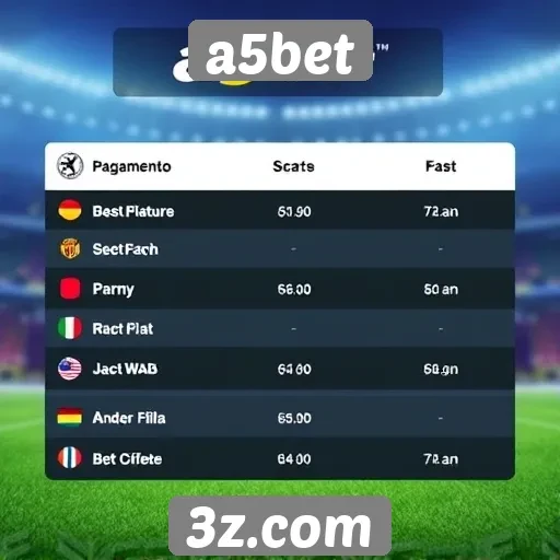 Métodos de pagamento variados no a5bet